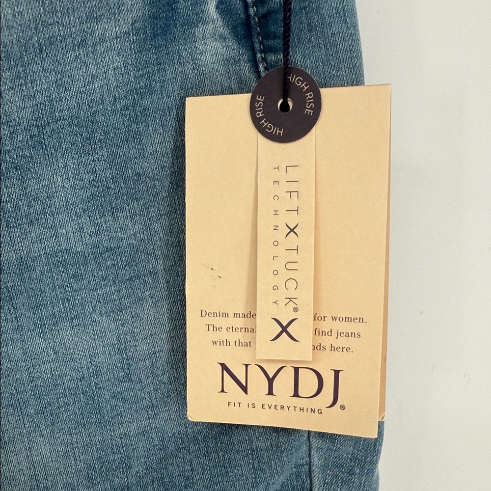 NWT NYDJ HR BILLIE ANKLE JEANS SUNBREEZE SIZE 16wp mini boot - Picture 6 of 8